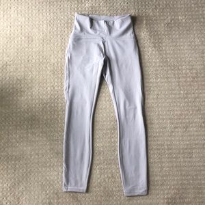 Lululemon lilac workout leggings.